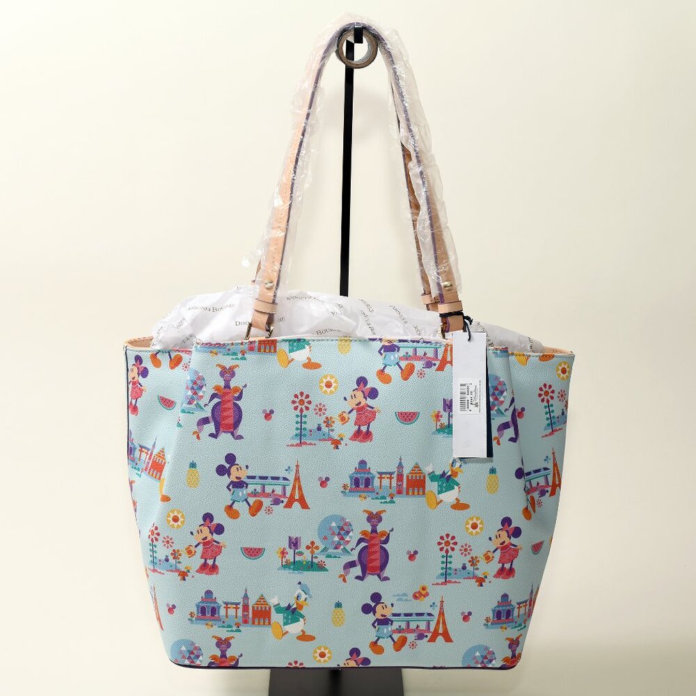 Dooney & Bourke Disney Parks Flynn Tote LBVC NWT Large 16” Bag - Picture 2 of 11